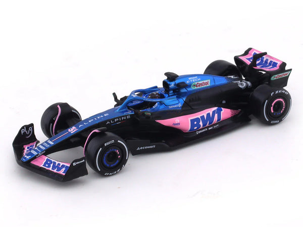 2023 BWT Alpine A523 Esteban Ocon 1:43 Bburago Formula 1 diecast scale model car