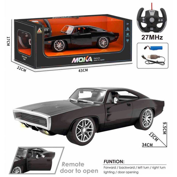 RC Moka Dodge Charger Openable Door Car (34x13 cm)