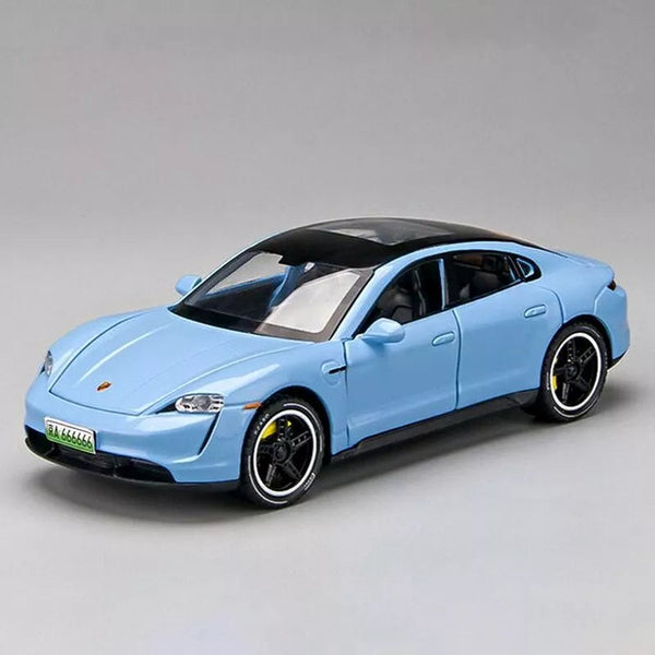 Porsche Taycan Turbo S Model 1:24 diecast scale model car collectible