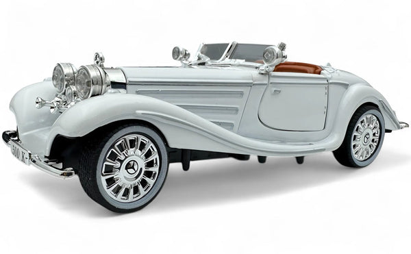 1936 Mercedes Benz 500K 1:24 Roadster diecast scale model car collectible | Assorted Colors