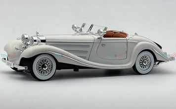 1936 Mercedes-Benz 500K 1:18 roadster diecast scale model car - Big Size