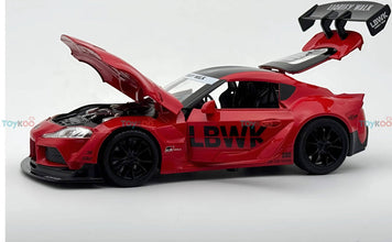 Toyota Supra GR LBWK 1:18 diecast scale model car collectible - Big Size