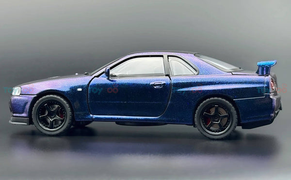 Nissan Skyline R34 GT-R 1:24 diecast scale model car collectible | Assorted Colors