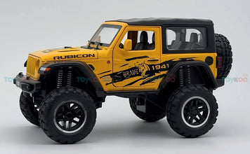 Jeep Wrangler Rubicon 1:18 diecast Scale Model car with Removable Top - Big Size
