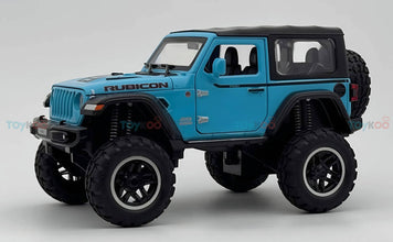 Jeep Wrangler Rubicon 1:18 diecast Scale Model car with Removable Top - Big Size