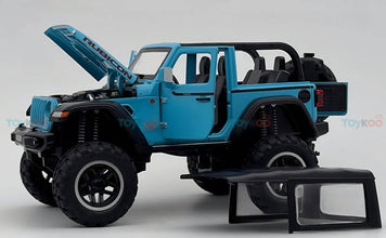 Jeep Wrangler Rubicon 1:18 diecast Scale Model car with Removable Top - Big Size