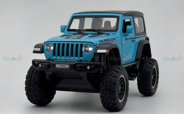 Jeep Wrangler Rubicon 1:18 diecast Scale Model car with Removable Top - Big Size
