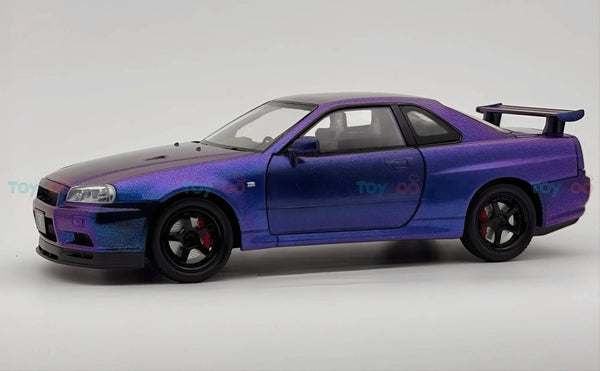 Nissan Skyline GT-R R34 Super Model 1:18 diecast scale model car miniature - Big Size