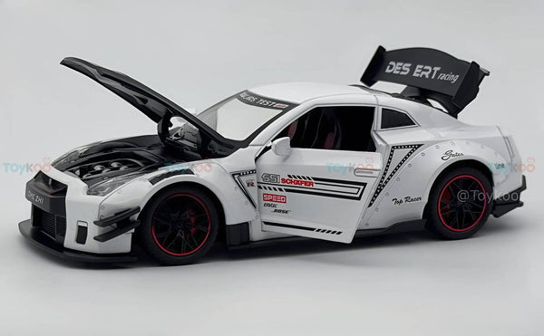 Nissan GTR-R R35 Schafer 1:18 diecast scale model miniature car - Big Size | Assorted Colors