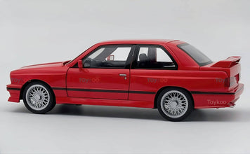 1988 BMW 3 Series M3 E30 1:18 diecast Scale Model car - Big Size