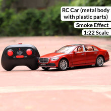 Remote Control Diecast Resembling Maybach Car with Smoke Effect | Openable Doors & Light | 1:22 Scale