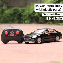 Remote Control Diecast Resembling Maybach Car with Smoke Effect | Openable Doors & Light | 1:22 Scale