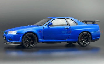 Nissan Skyline R34 GT-R 1:24 diecast scale model car collectible | Assorted Colors